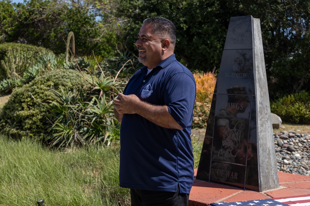 Military Working Dog handlers participate in 3rd Annual Wreath Laying Ceremony