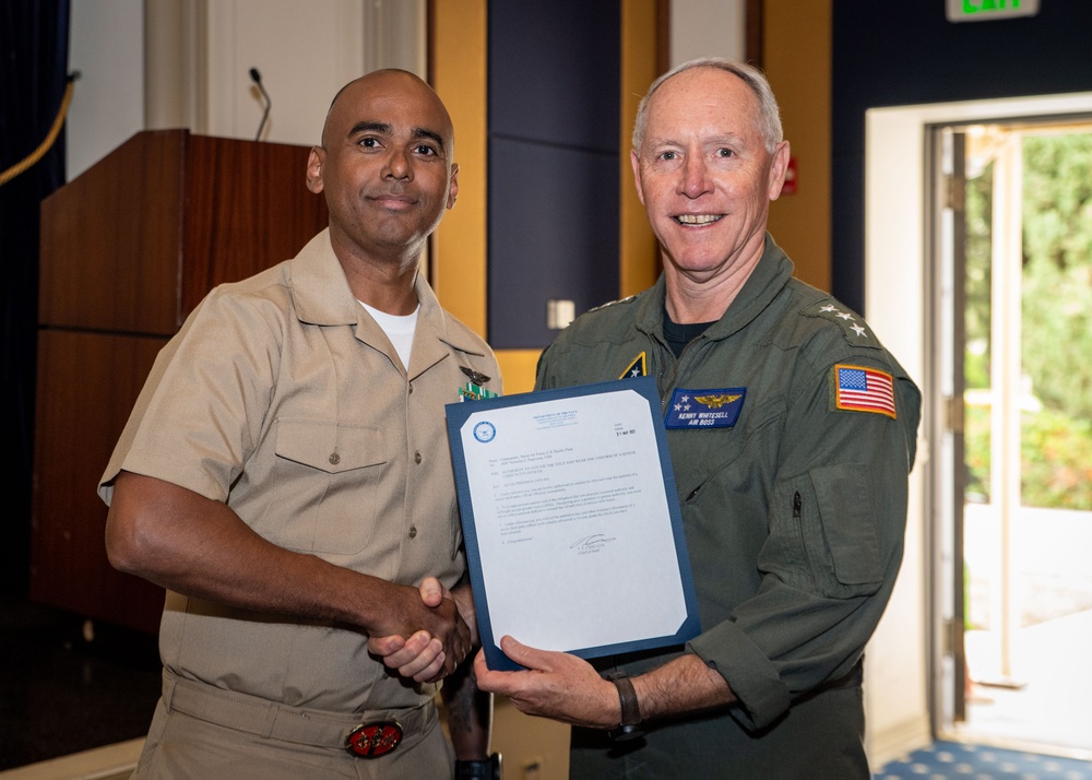 Senior Chiefs Are Pinned in a Ceremony at CNAF Headquarters