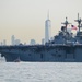 U.S. Coast Guard escorts USS Wasp during New York Fleet Week 2023