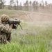 Iowa infantryman fires M240 machine gun