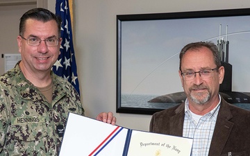 NUWC Division Newport scientist earns DON Meritorious Civilian Service Award