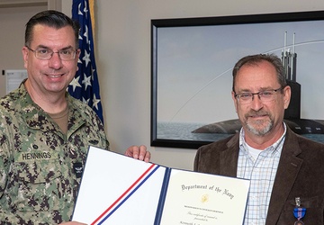 NUWC Division Newport scientist earns DON Meritorious Civilian Service Award