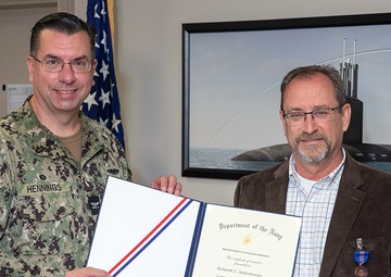 NUWC Division Newport scientist earns DON Meritorious Civilian Service Award