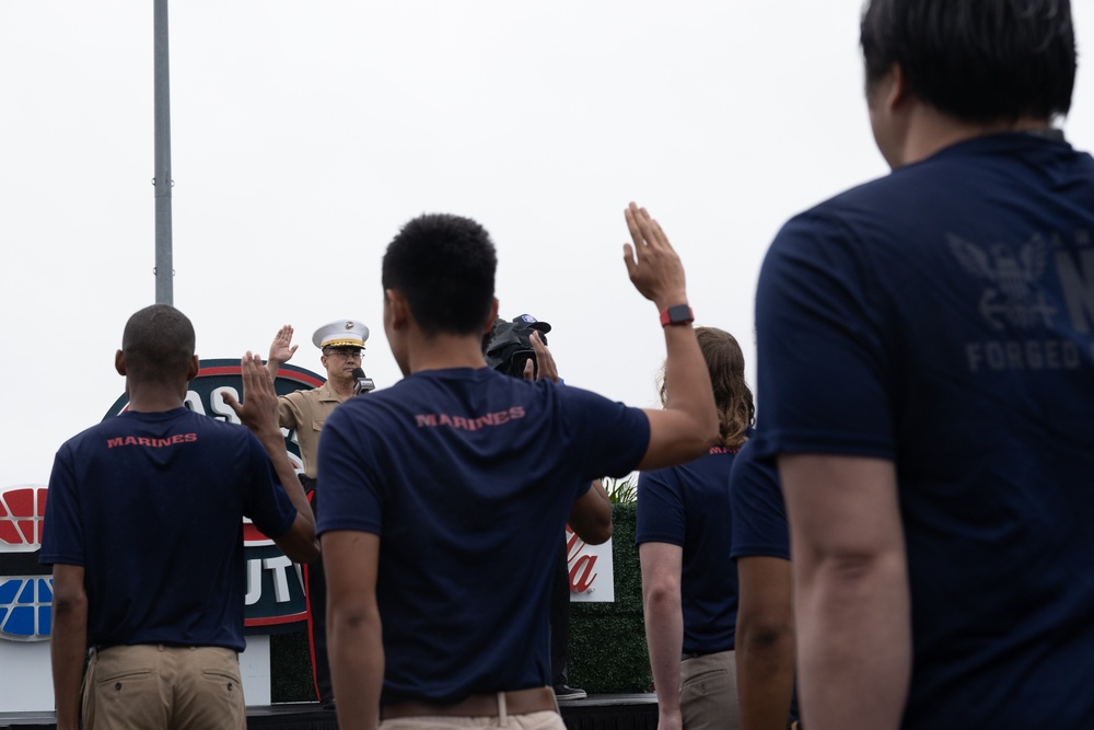 Oath of Enlistment at the NASCAR Coca-Cola 600