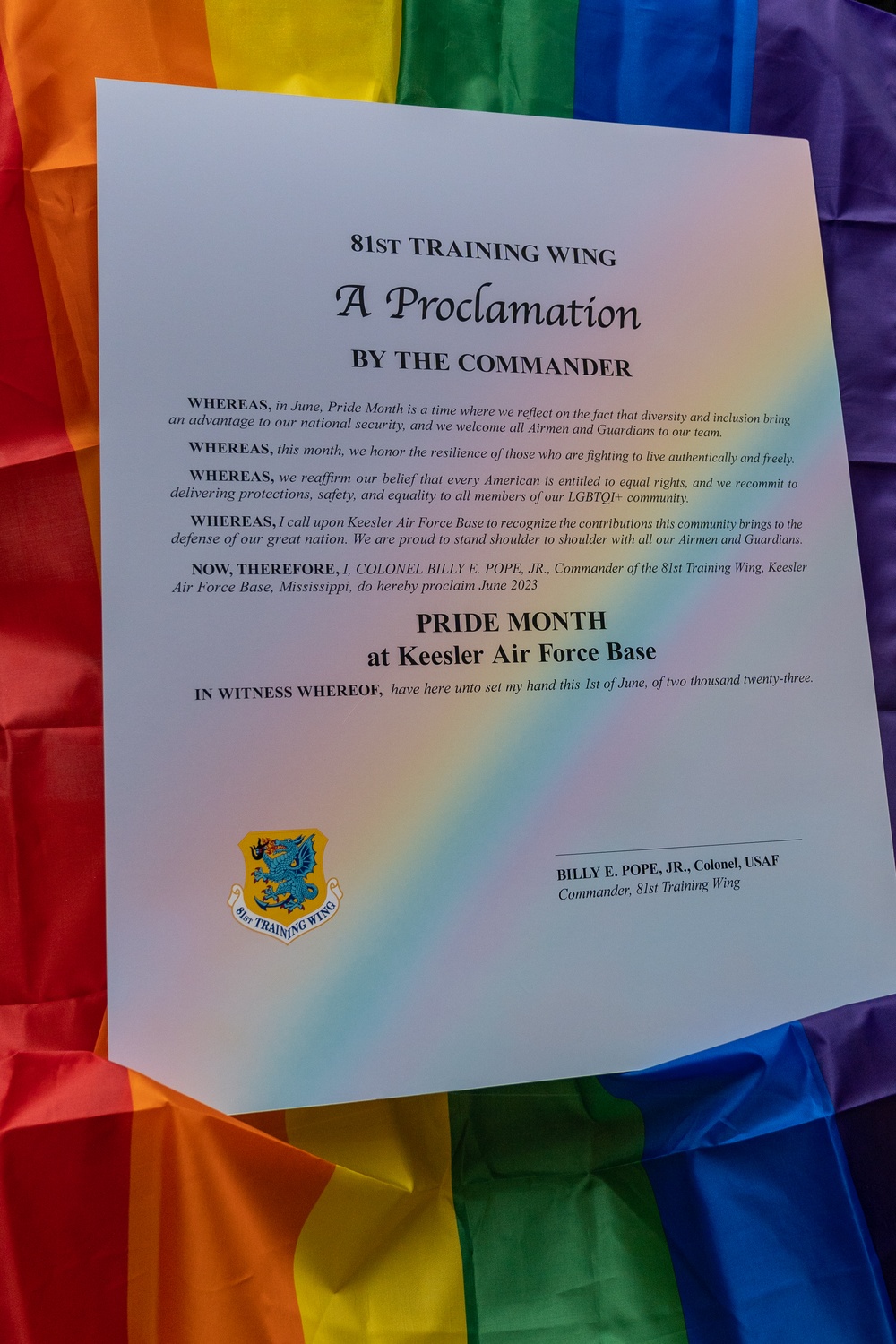 Pride Month Proclamation Signing