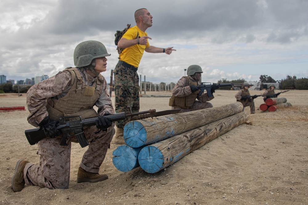 Golf Company Pugil Sticks and Bayonet Assault Course