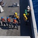 USNS Patuxent provides RAS for the USS Mesa Verde at sea