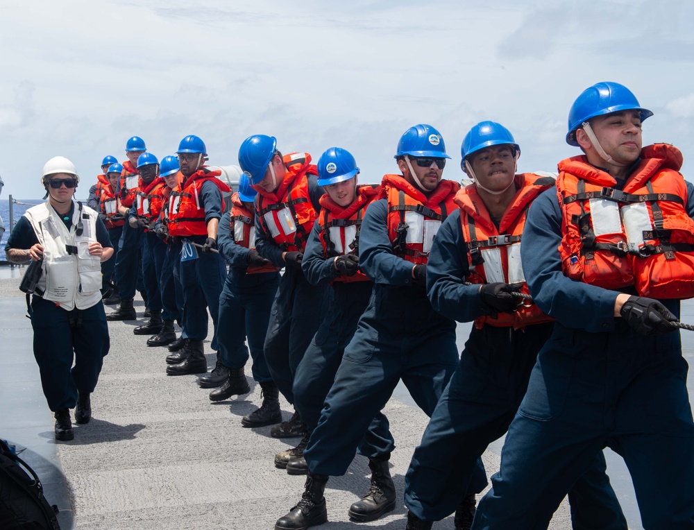 USS Blue Ridge Conducts Replenishment at Sea Operation