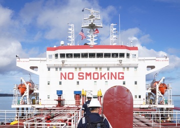 U.S. Coast Guard ensures safe operations of commercial vessels as Typhoon Mawar recovery continues