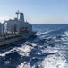 USNS Patuxent provides RAS for the USS Mesa Verde at sea