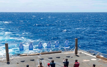 Wayne E. Meyer Conducts Small Arms Live Fire Exercise