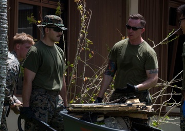Marines assist in Typhoon Mawar recovery efforts