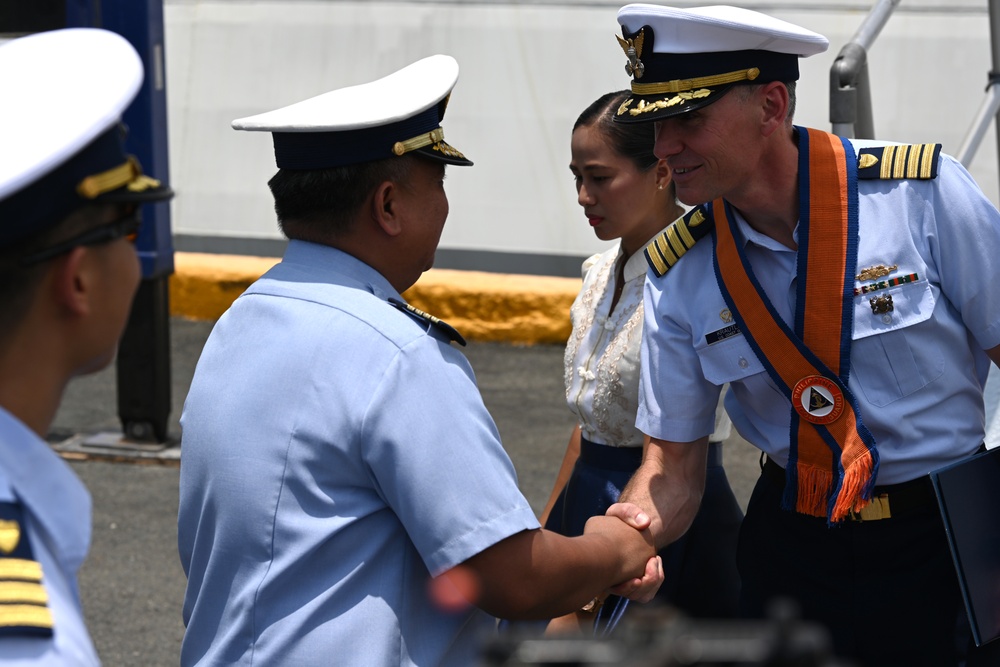 U.S. Coast Guard Cutter Stratton arrives in Manila for trilateral engagement with Philippine and Japan Coast Guards