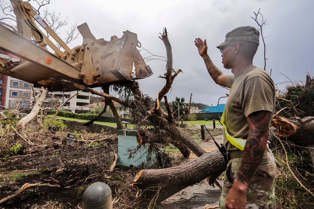 Guam Guard responds to Typhoon Mawar