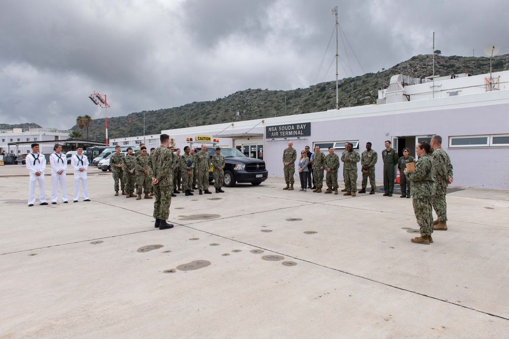 NSA Souda Bay Air Operations Reenlistments and Award