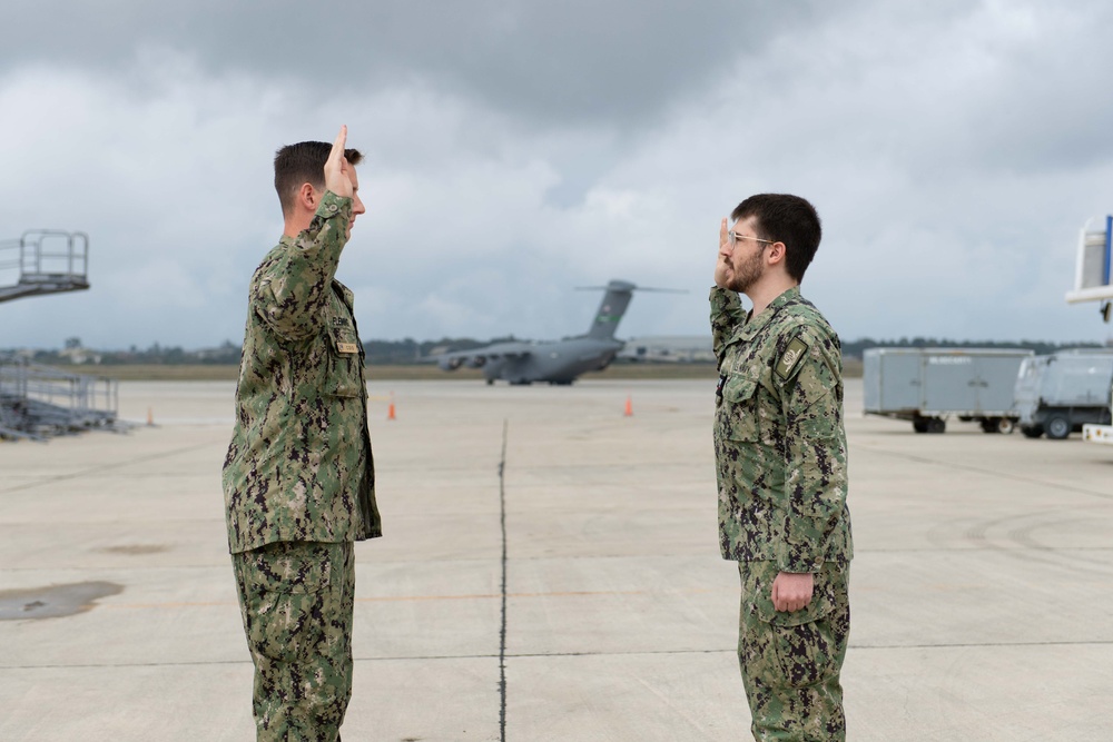 NSA Souda Bay Air Operations Reenlistments and Award