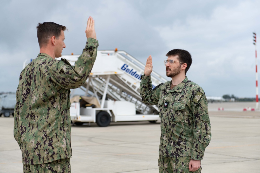 NSA Souda Bay Air Operations Reenlistments and Award