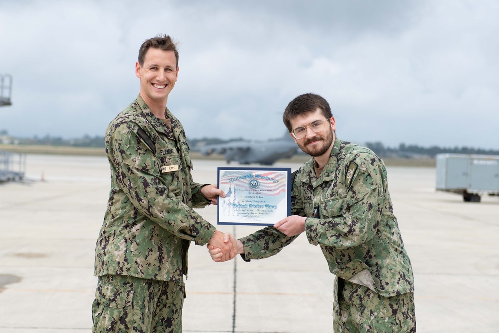 NSA Souda Bay Air Operations Reenlistments and Award