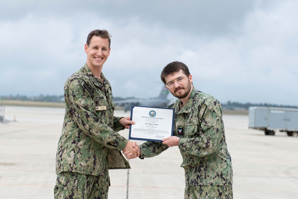 NSA Souda Bay Air Operations Reenlistments and Award