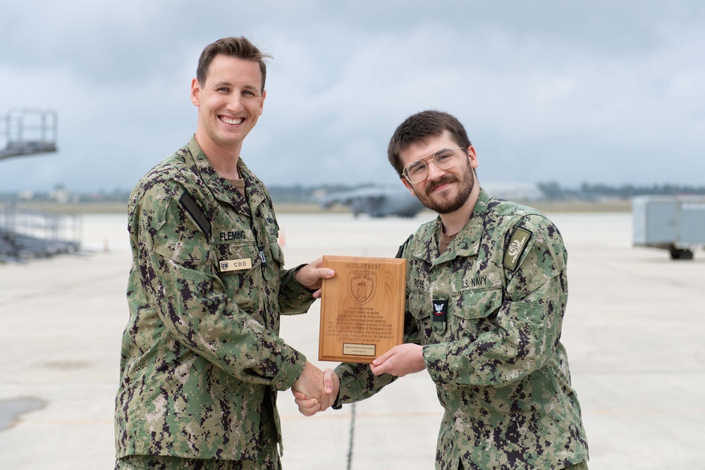 NSA Souda Bay Air Operations Reenlistments and Award