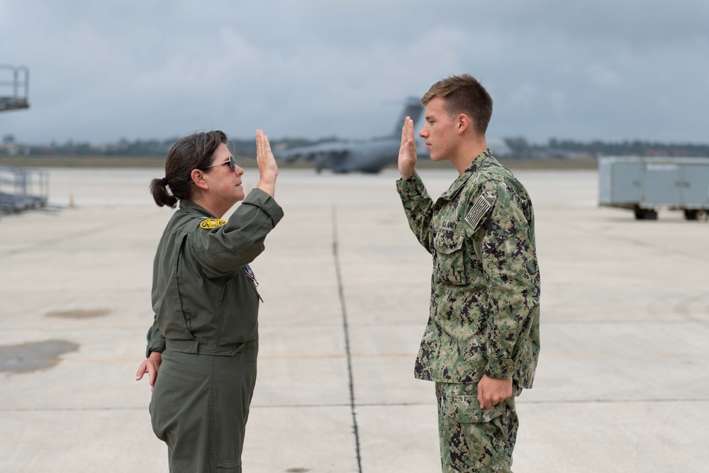 NSA Souda Bay Air Operations Reenlistments and Award