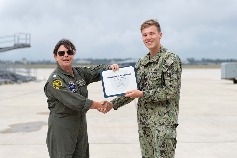 NSA Souda Bay Air Operations Reenlistments and Award