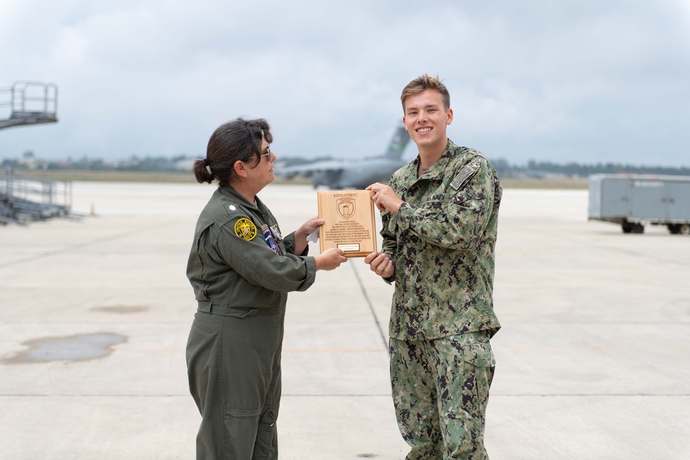 NSA Souda Bay Air Operations Reenlistments and Award