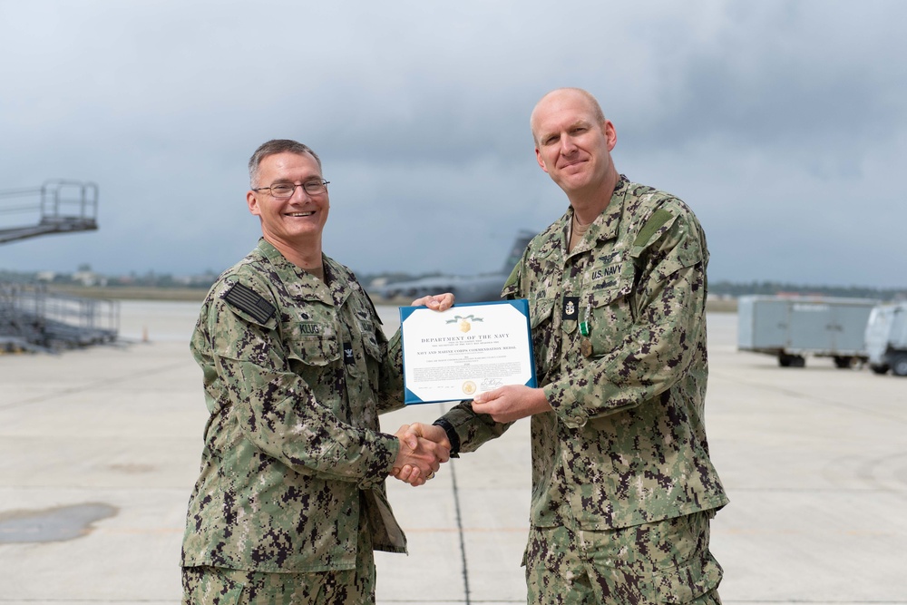 NSA Souda Bay Air Operations Reenlistments and Award