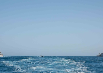 U.S. Coast Guard Cutter Sails with Royal Saudi Navy ship and USV