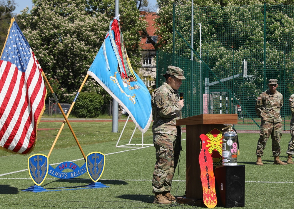 504th MI HHD Change of Command Ceremony