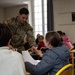 101st ABN DIV (AASLT) visit L'Institution Notre-Dame De Carentan