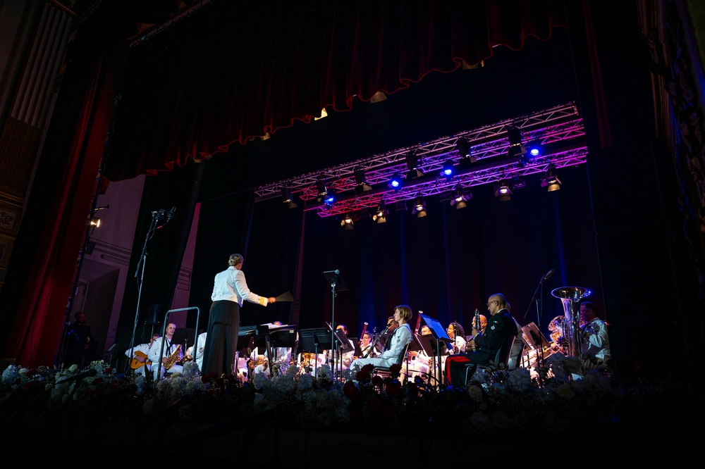 U.S. Naval Forces Europe – Africa band Performs at Naples Gala