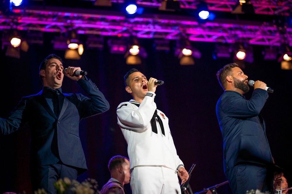 U.S. Naval Forces Europe – Africa band Performs at Naples Gala