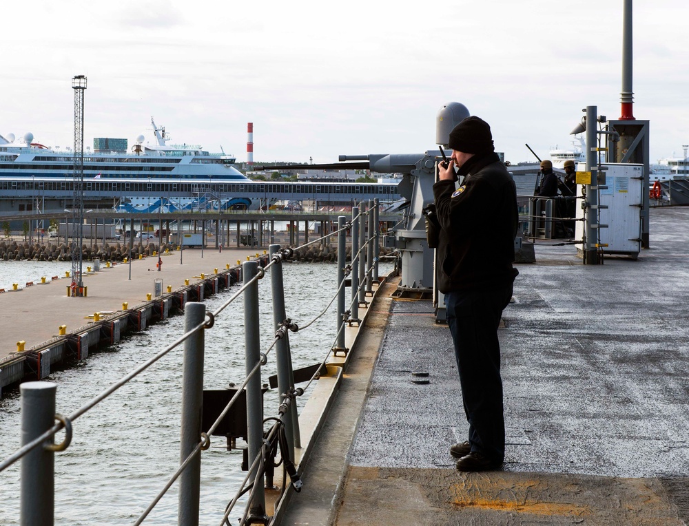 USS Mount Whitney Arrives in Tallinn, Estonia