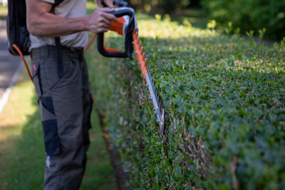 Ground crews prepare Oise-Aisne American Cemetery