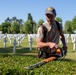 Ground crews prepare Oise-Aisne American Cemetery