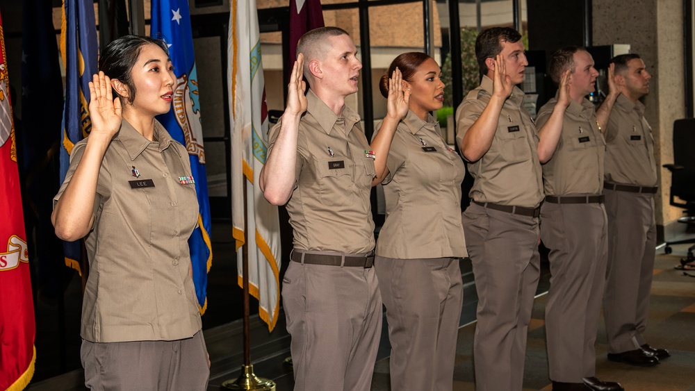 Enlisted Marine Couple say ‘I do’ to becoming Army Officers