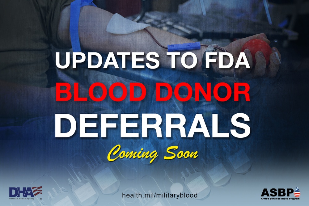 New FDA Guidance for Long-standing Deferral; HIV Changes