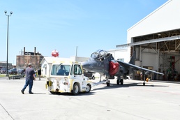 FRCE delivers final Harrier trainer to Marine squadron