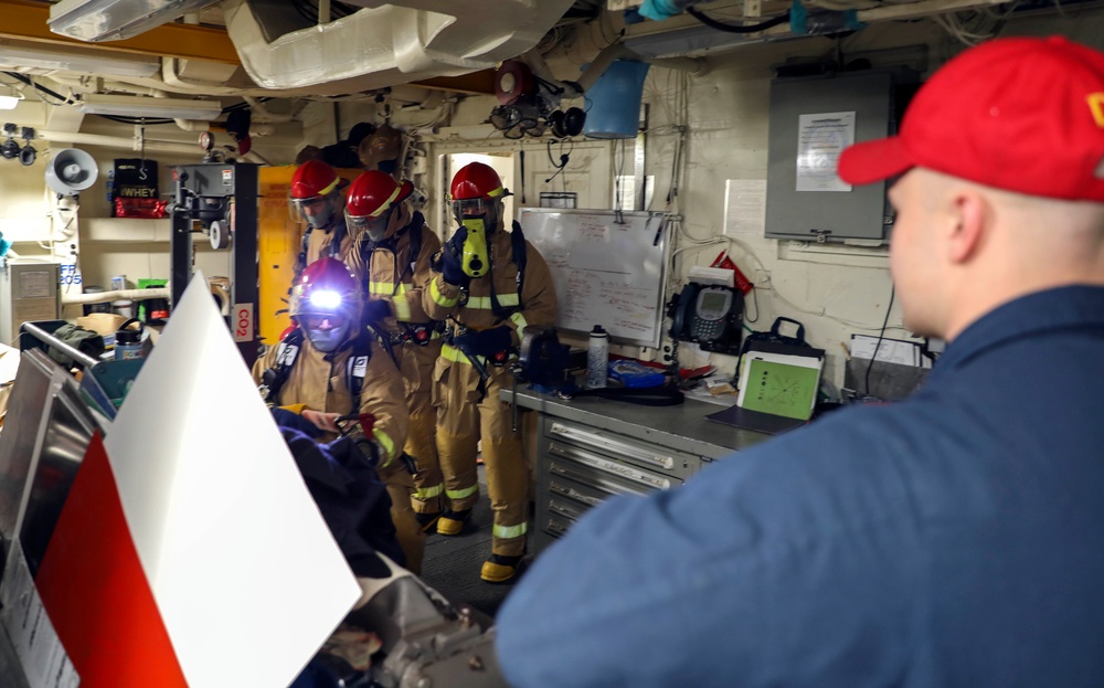 USS Paul Ignatius Holds Damage Control Drills