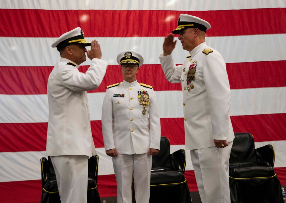 SURFLANT holds Change of Command Ceremony aboard Wasp