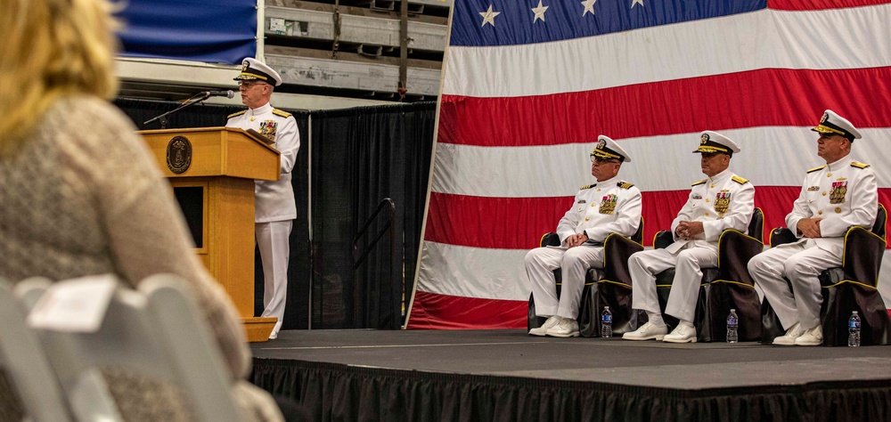 SURFLANT holds Change of Command Ceremony aboard Wasp