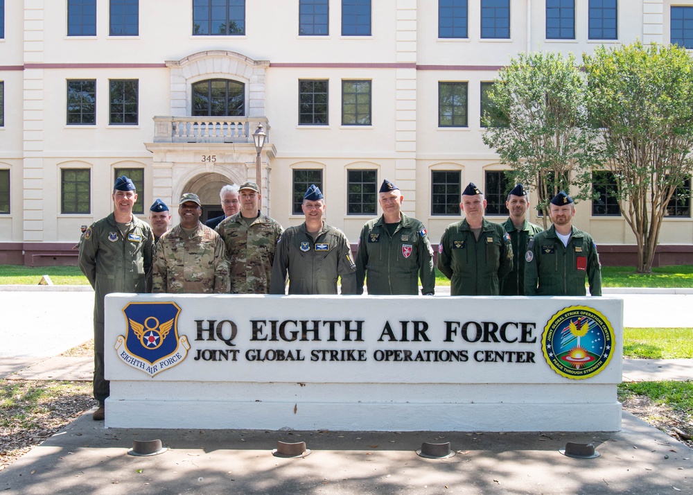 French Air and Space Force‘s Strategic Air Forces Command visits Eighth Air Force