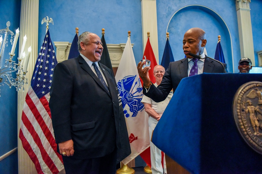 SECNAV Visits NYC FLEET WEEK 2023