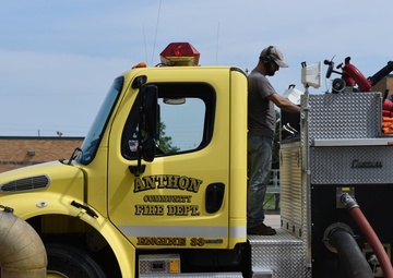 185th FD facilitates fire truck pump testing