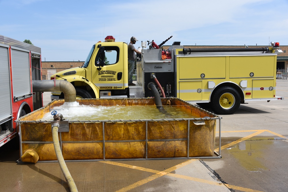 Fire engine pump test