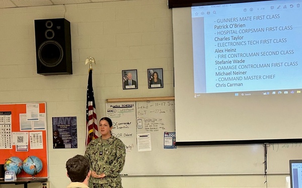 PCU Marinette Sailors meet with First Coast High School NJROTC