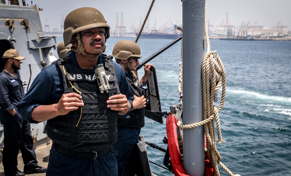 USS McFaul Arrives in Jebel-Ali, UAE