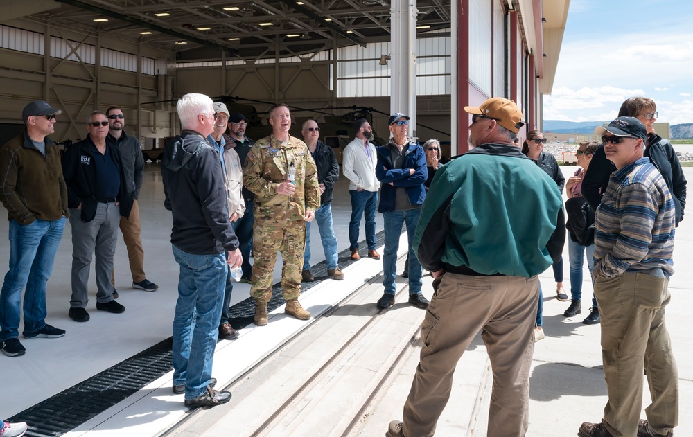 COARNG hosts tour for the Aurora Chamber Defense Council representatives