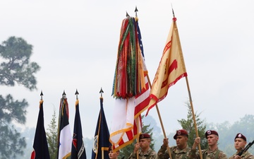 Color Guard Presenting Arms During Re-Designation Ceremony